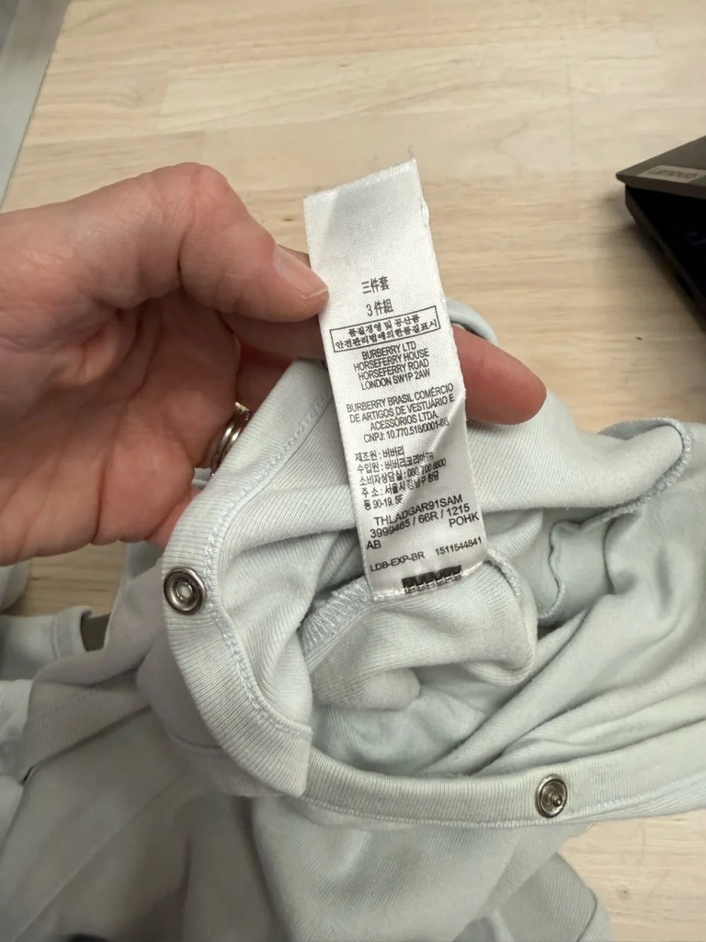 Burberry no stains